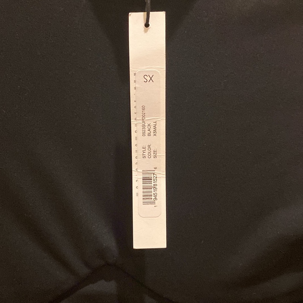 NWT Susana Monaco XS Black Mock-neck mini dress - Picture 2 of 5